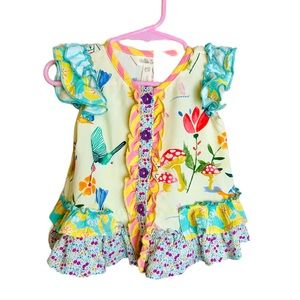 Matilda Jane Colorful Floral Kids Blouse